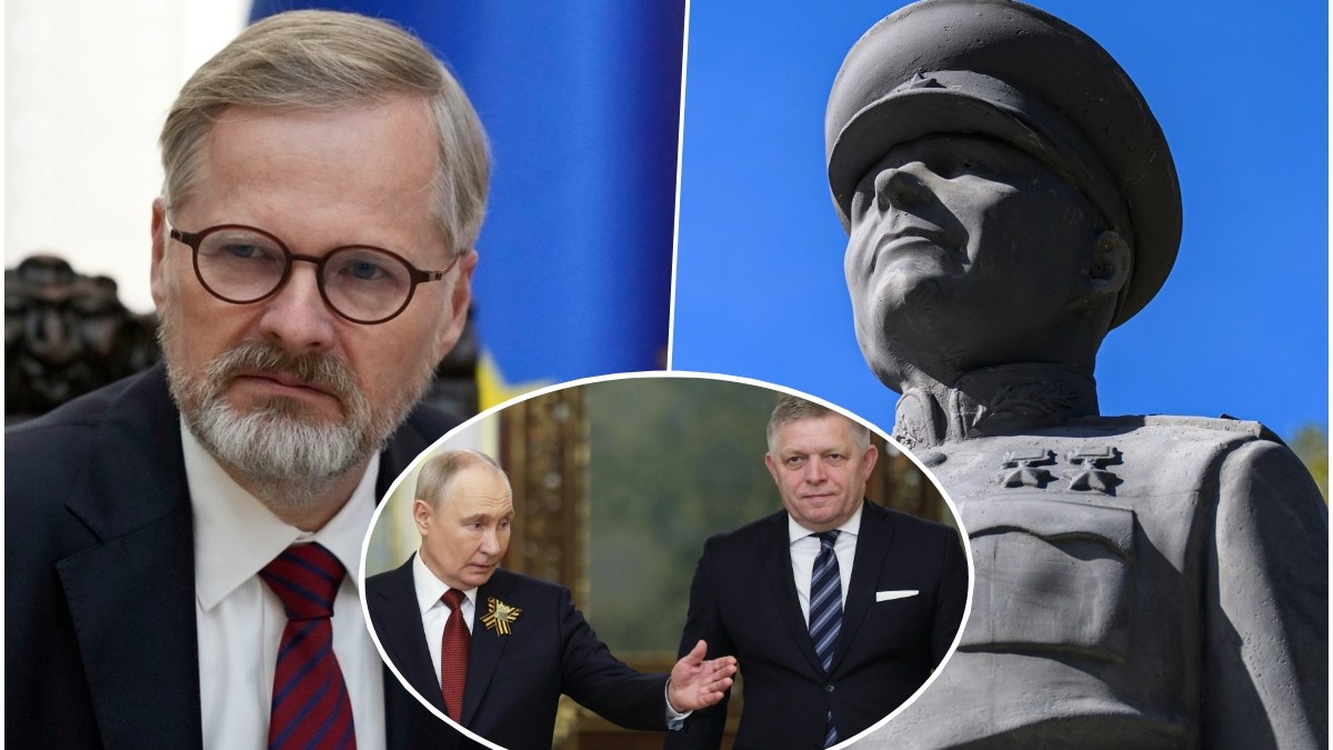 Český expremiér Petr Fiala okomentoval postavenie sochy maršala Koneva na Slovensku. 