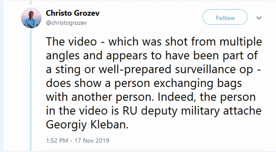 Novinar Hristo Grozev na svom Tviter nalogu potvrdio autentičnost snimka