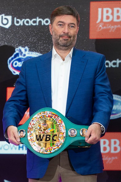 Andrzej Wasilewski z pasem WBC