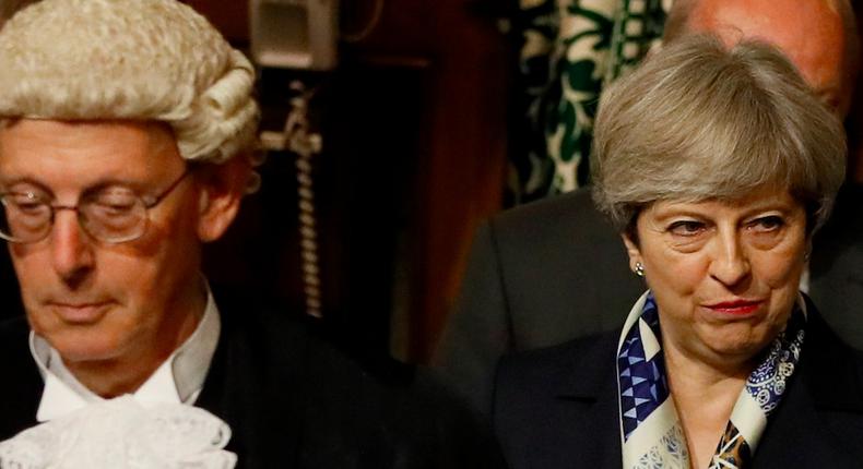 Theresa May will struggle to get her Brexit legislation through parliament.