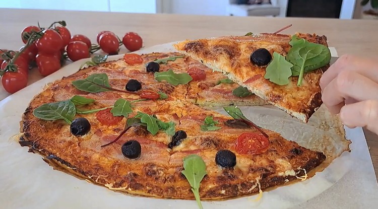 Íme az isteni karfiol pizza Fotó: Szűts Petra