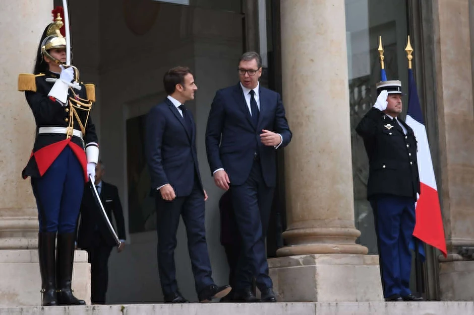 Aleksandar Vučić Emanuel Makron