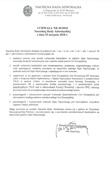 Uchwała NRA