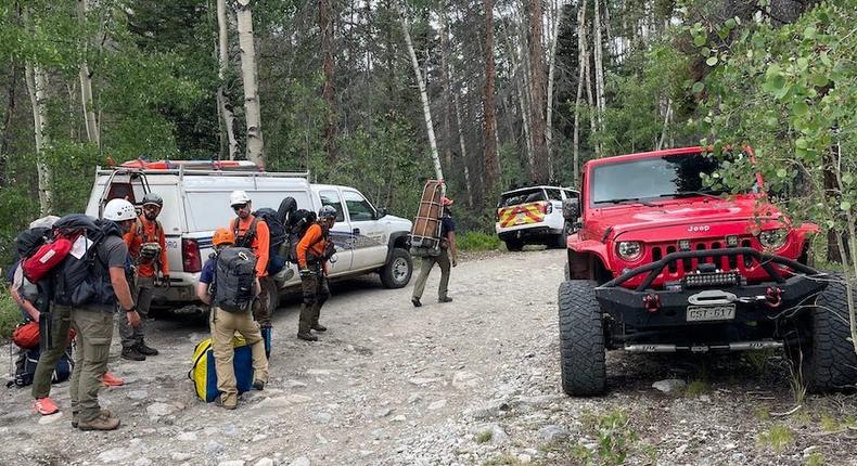 Chaffee County Search and Rescue South led a team of searchers for a lost worker.Chaffee County Search and Rescue South