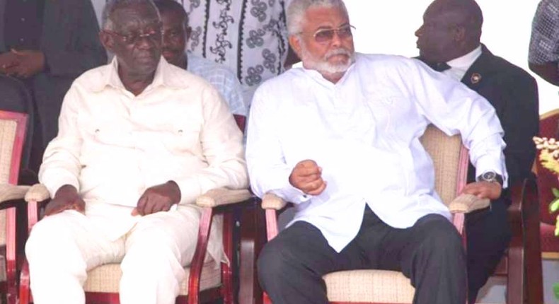 Jerry John Rawlings and John Agyekum Kufuor 