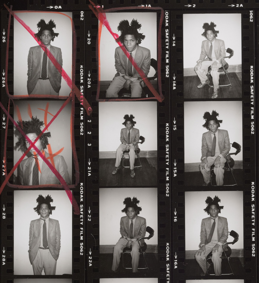 Klisze z sesji z Jean-Michel Basquiatem (1982 r.)