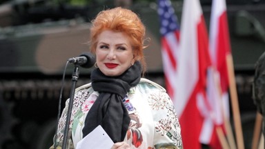 Georgette Mosbacher na pikniku w Giżycku