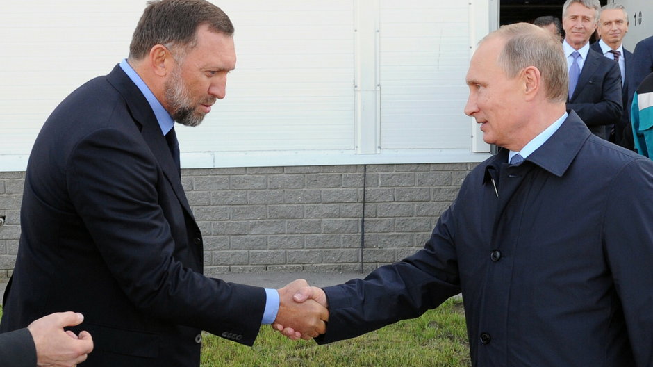 Oleg Deripaska i Władimir Putin, 19 września 2014 r.