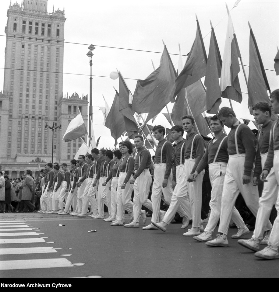 Obchody Święta Pracy w Warszawie/ 1963 rok