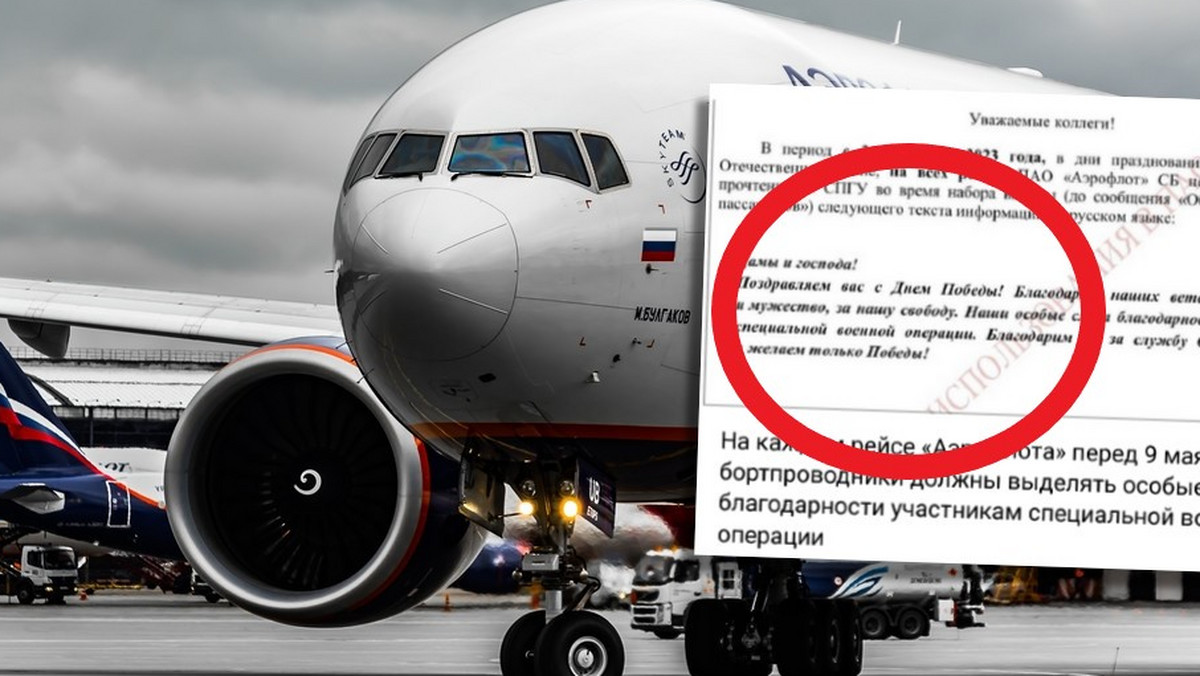 Skandaliczny komunikat na pokładach rosyjskich samolotów