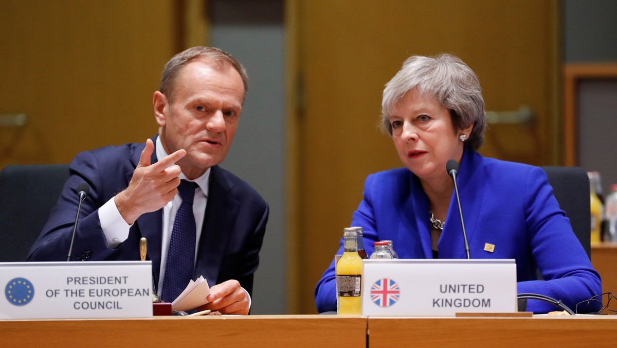 Donald Tusk Theresa May Brexit