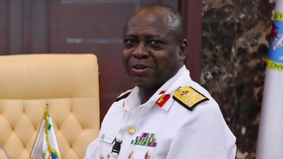 Chief of Naval Staff, Rear Admiral Emmanuel Ikechukwu Ogalla. [ChannelsTV]