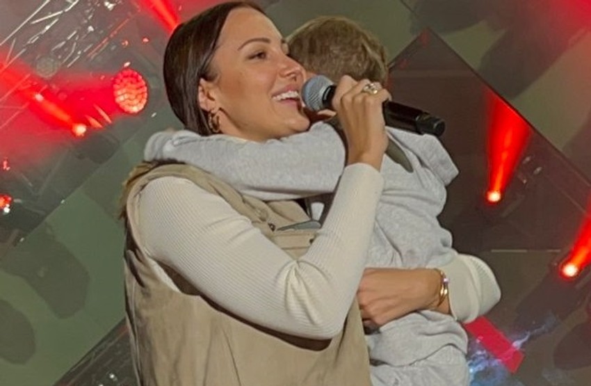 Aleksandra Prijović sa sinom