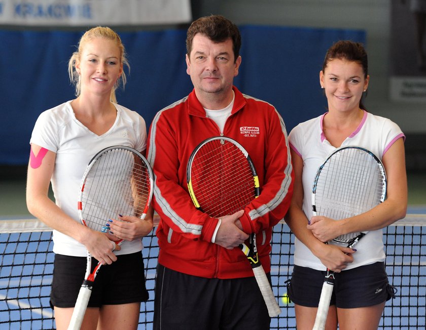 TRENING TENIS AGNIESZKA RADWANSKA URSZULA RADWANSKA