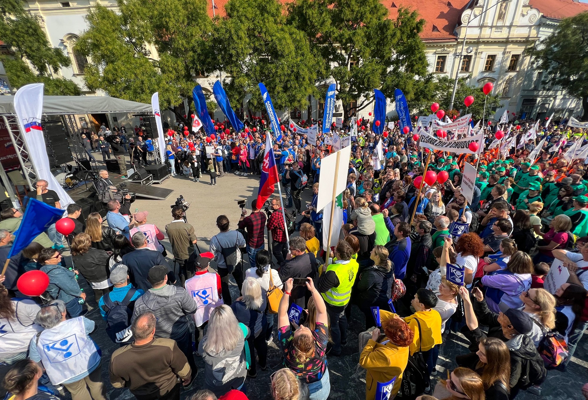 Demonštrácia KOZ proti energetickej chudobe.