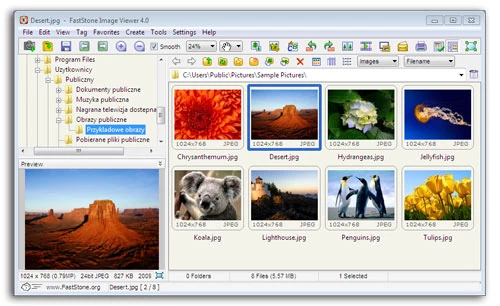 Przeglądarka grafiki, konwerter i prosty edytor w jednym - FastStone Image Viewer 4.0
