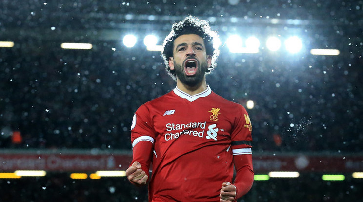 Mohamed Salah két góllal és két gólpasszal járult hozzá a hazaiak sikeréhez /Fotó: AFP