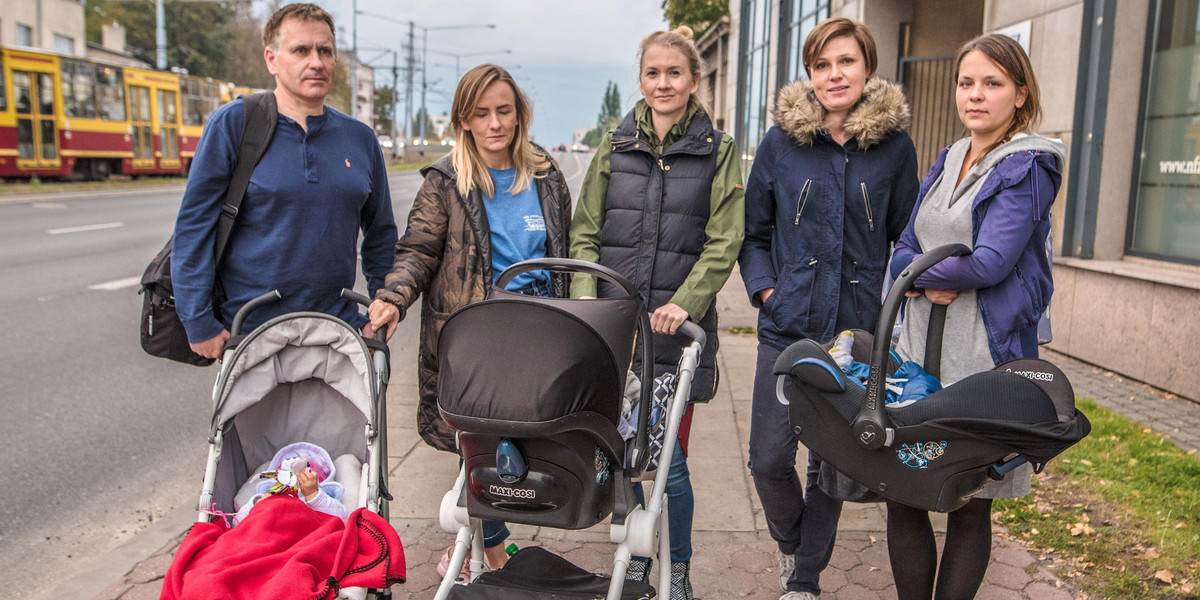 Protest pacjentek szpitala Pro–Familia w Łodzi w NFZ. Pikieta z żądaniem kontraktu