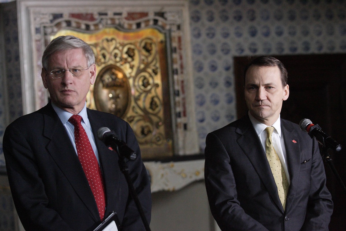 Radosław Sikorski i Carl Bildt