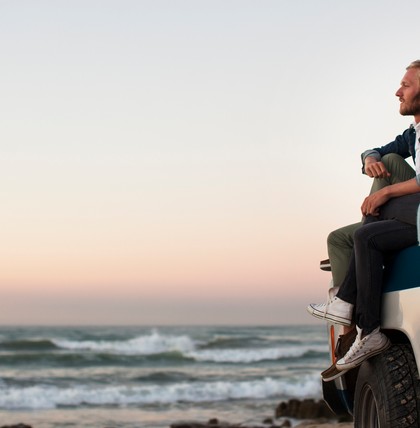 Paar Sonnenuntergang