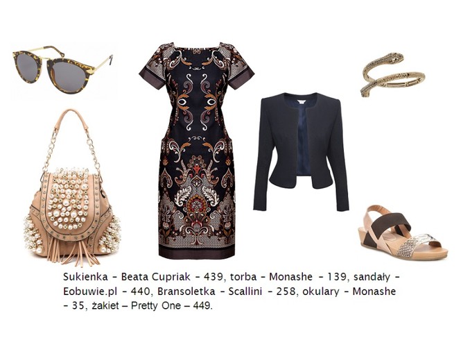 Modne sukienki we wzory - lato 2014