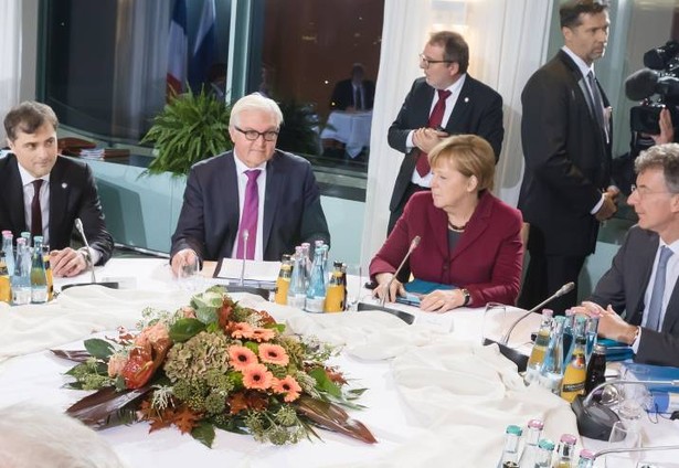 Frank-Walter Steinmeier i Angela Merkel