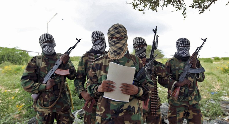 File image of AlShabaab militants