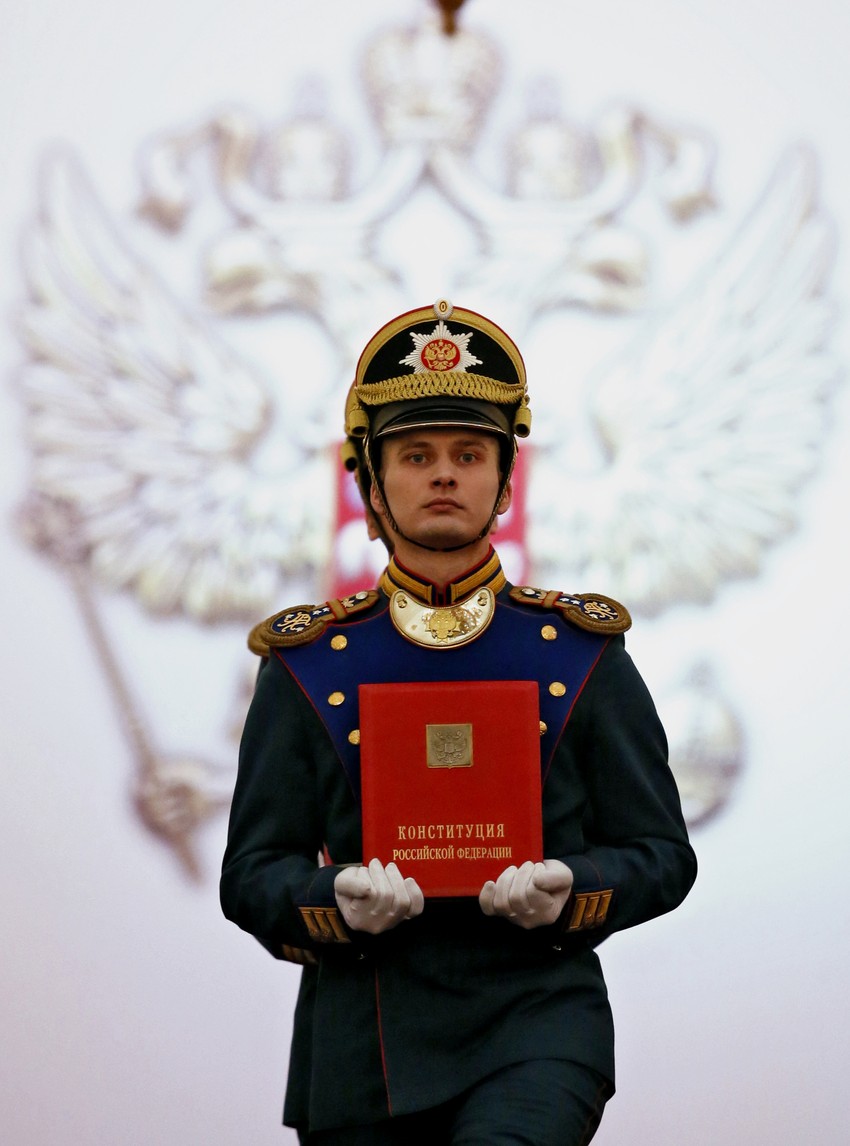 Ruski Ustav tokom inauguracije Vladimira Putina 7. maja 2018.