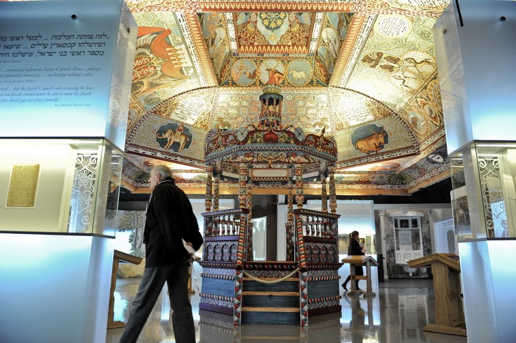 Wystawa 'Miasteczko' - fragment ekspozycji stałej w Muzeum Historii Żydów Polskich