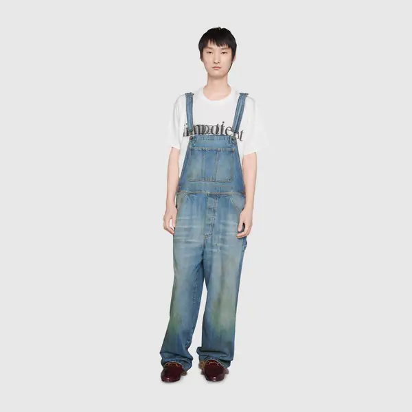 Spodnie Gucci eco washed organic denim