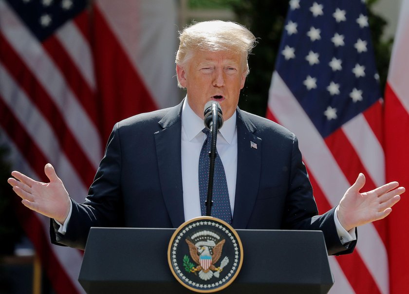 U.S. President Trump and Poland's President Duda hold joint news conference at the White House in Wa