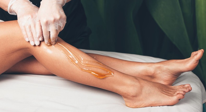 Sugaring carries a  lower risk of scarring.Strelciuc Dumitru/Getty Images