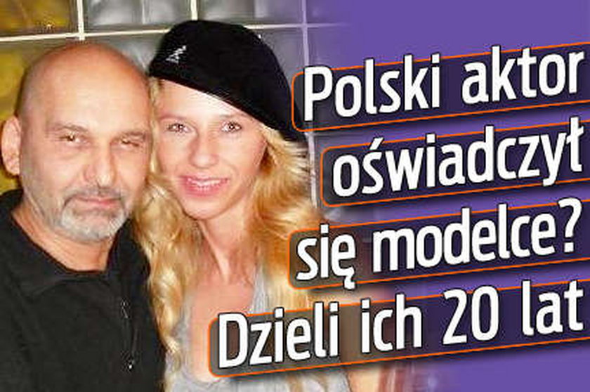 Polski aktor oświadczył się modelce! Dzieli ich 20 lat!