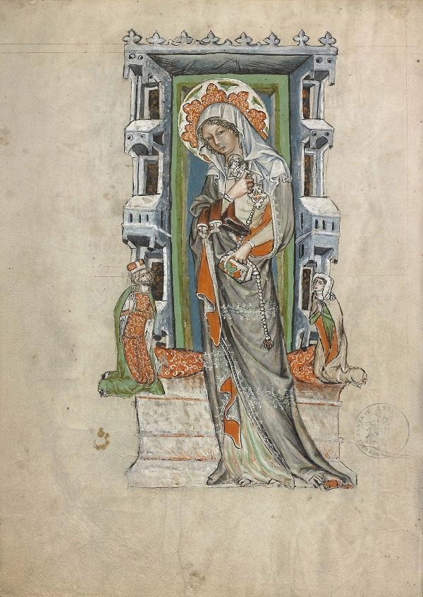 Jadwiga Śląska na miniaturze z kodeksu z 1353 r.