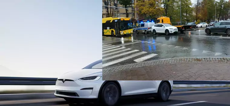 Rozładowana Tesla stanęła na środku skrzyżowania w Katowicach