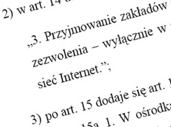 Zagadkowy dopisek w ustawie hazardowej