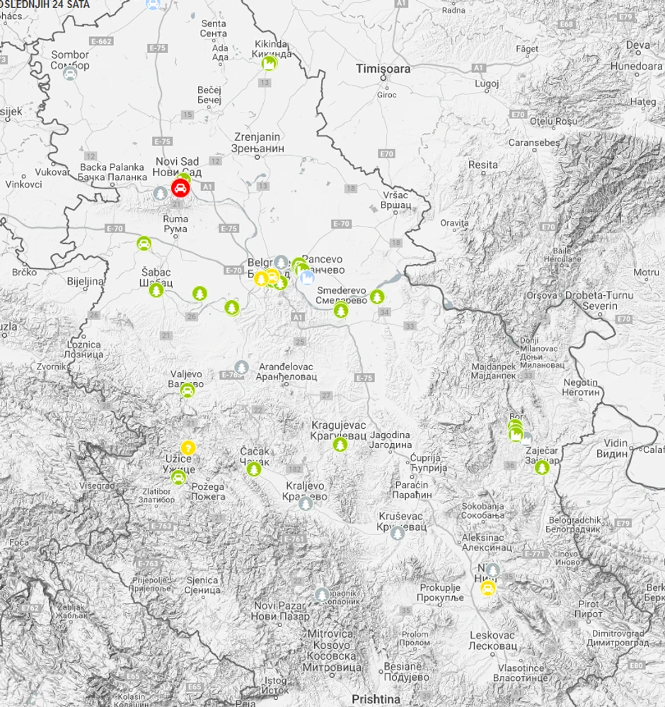 Automatski monitoring kvaliteta vazduha u Srbiji