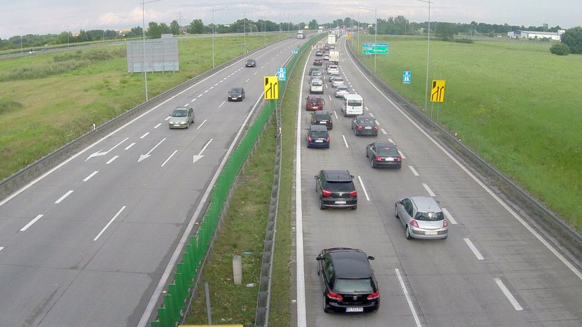 A4 w okolicach Bielan Wrocławskich