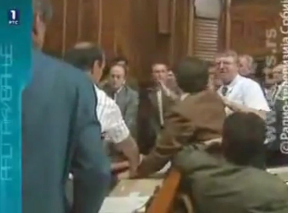 Tuča: Nije se libio ni polivanja vodom ni fizičkih sukoba u parlamentu Srbije