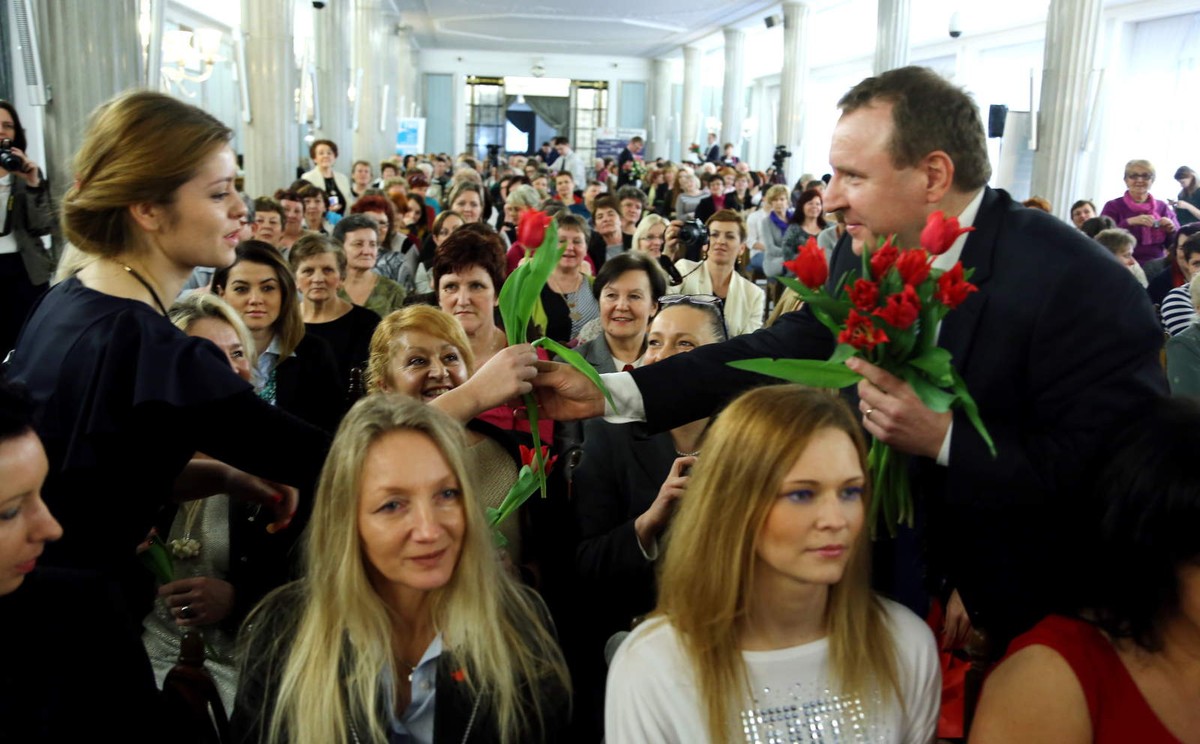 Solidarna Polska dla kobiet. Fot. PAP/Tomasz Gzell