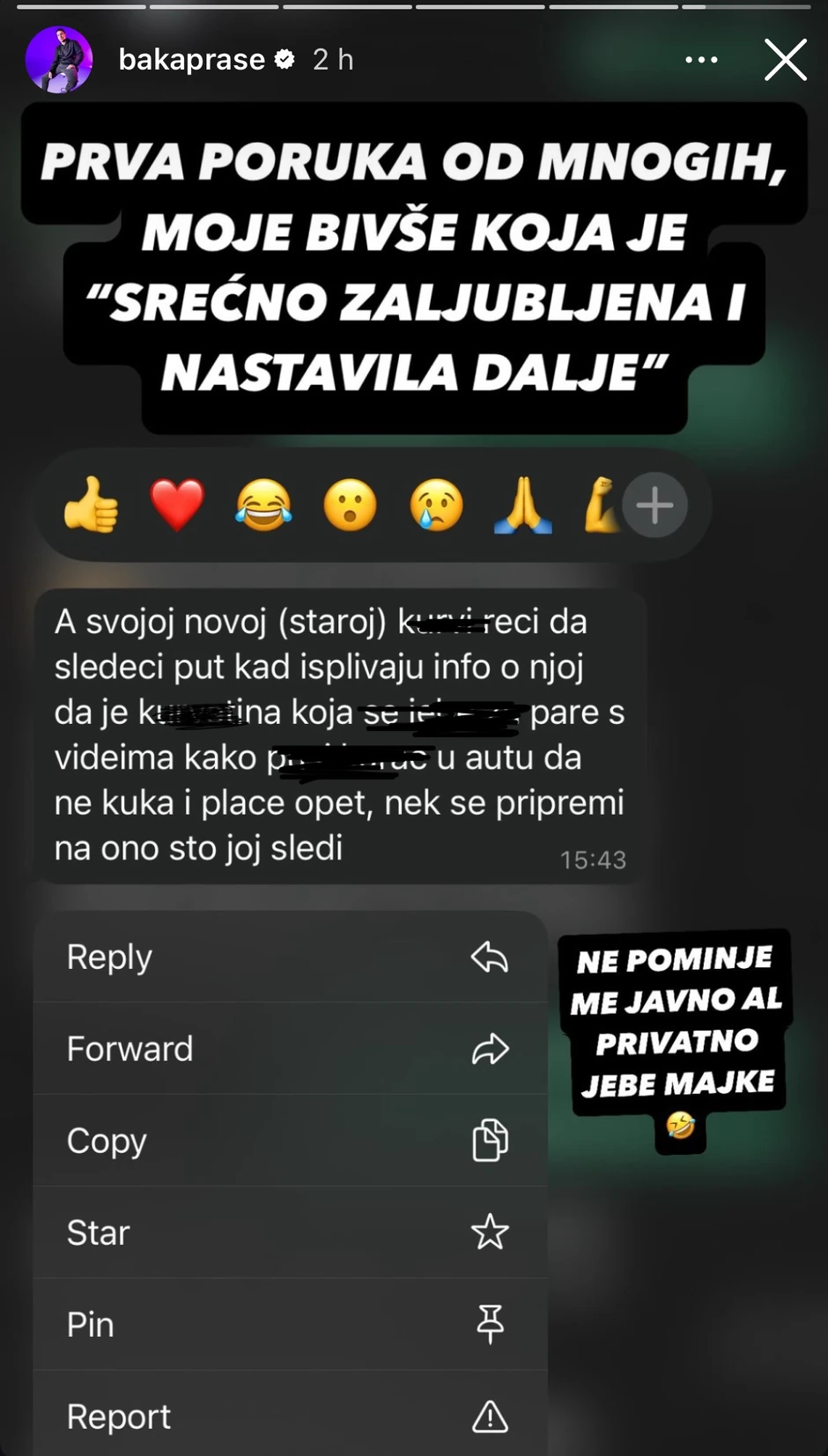 Baka Prase objavio poruke