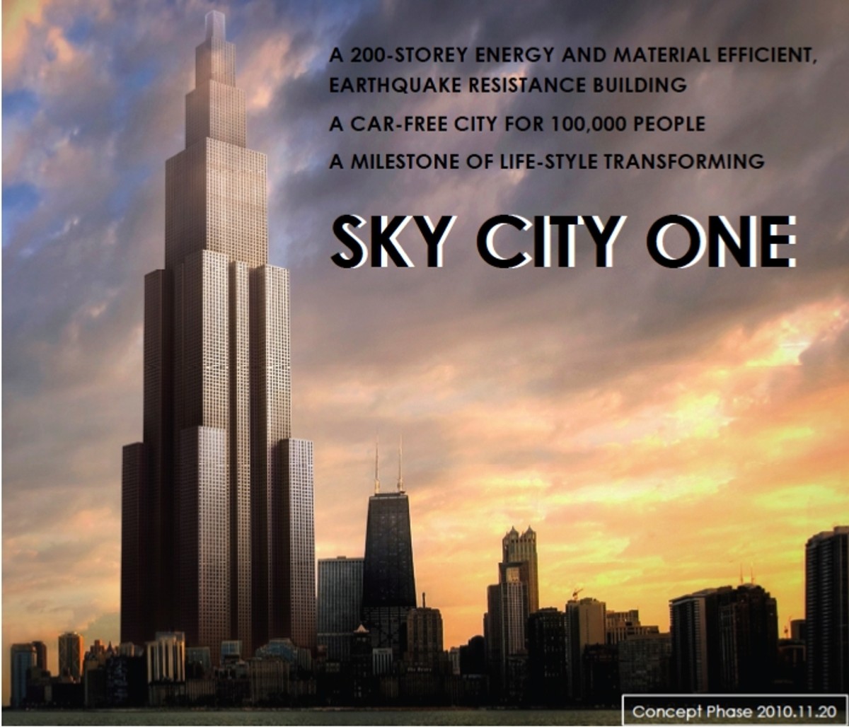 Wizualizacja Sky City One, fot. Broad Sustainable Building