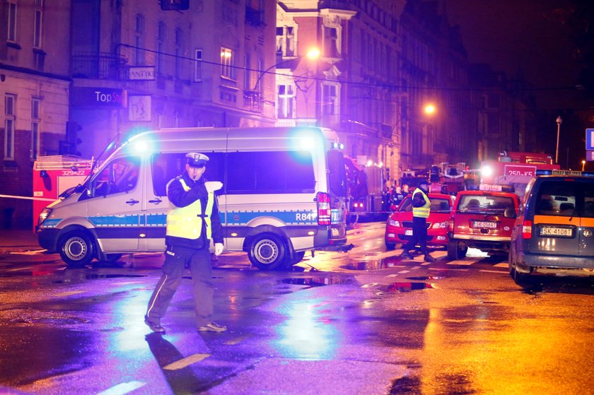 Katowice. Wybuch gazu w kamiency przy ul. Sokolskiej i Chopina 