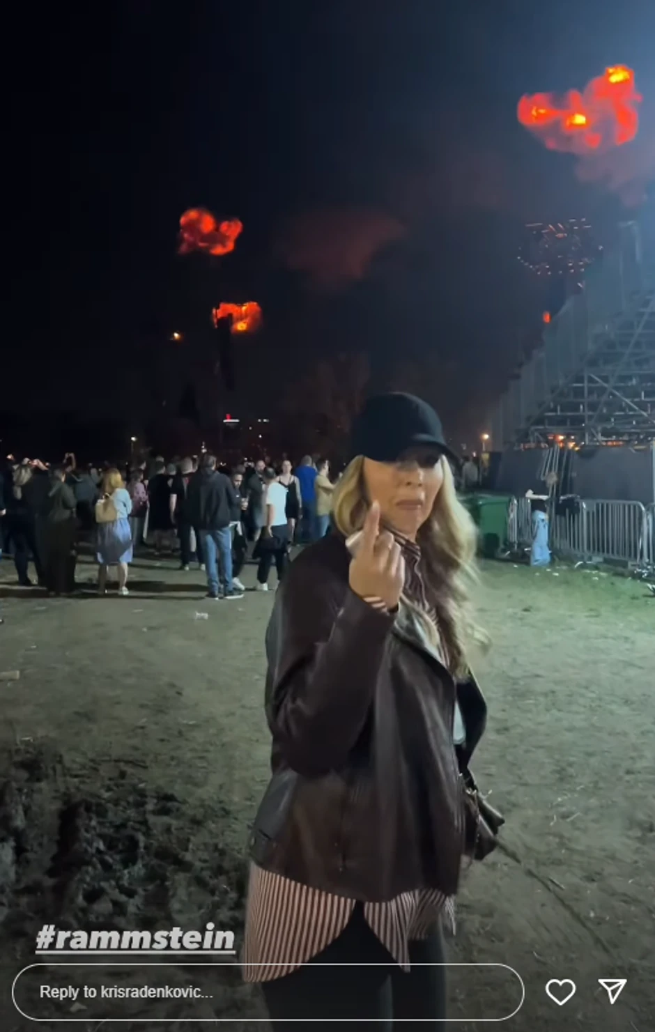 Kristina Radenković na Ramštajnovom koncertu