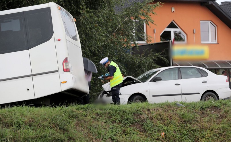 Wypadek koło Nowego Sącza