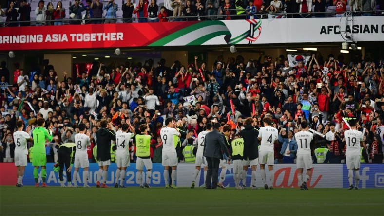 South Korea qualified for the knockout stage of the Asian Cup after beating Kyrgyzstan 1-0 in Abu Dhabi