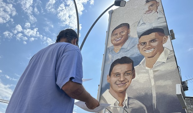 Mural u Čačku posvećen stradalim mladićima