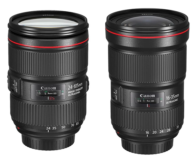 Nowe obiektywy: EF 24-105mm f/4L IS II USM i EF 16-35mm f/2.8L III USM