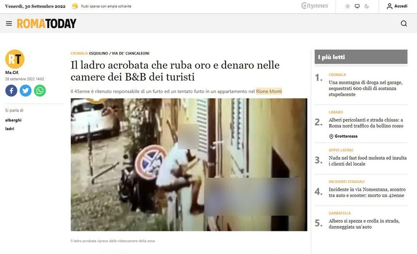 Uhapšen Srbin pljačkaš u Italiji