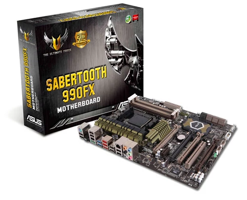 ASUS SABERTOOTH 990FX. fot. ASUS.